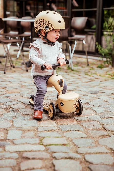 Детска тротинетка и колело за баланс 2 в 1 Scoot & Ride - HighwayKick 1 Lifestyle, бежова