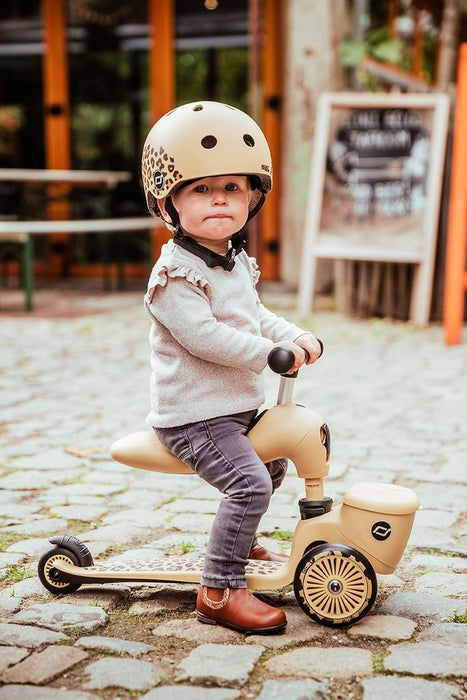 Детска тротинетка и колело за баланс 2 в 1 Scoot & Ride - HighwayKick 1 Lifestyle, бежова
