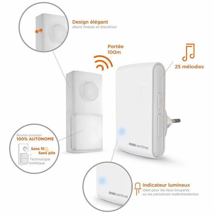 Звънец SCS SENTINEL  EcoBell 100 (230 V)