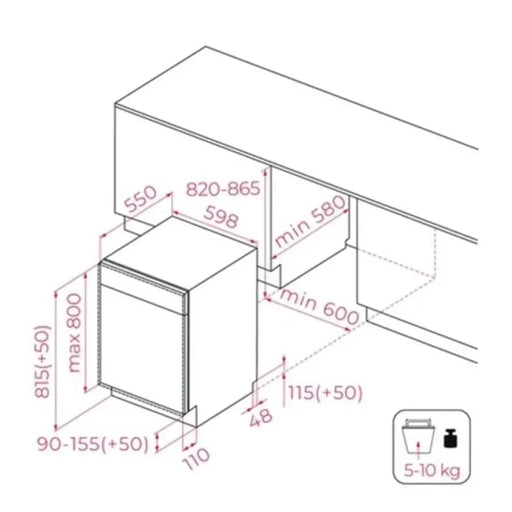 Съдомиялна за вграждане TEKA DFI 46760 60 см