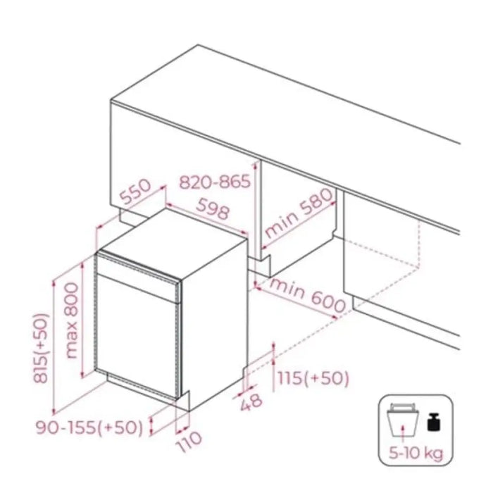 Съдомиялна за вграждане TEKA DFI 46760 60 см