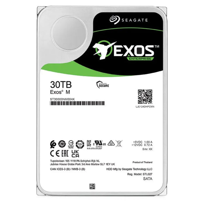 Seagate Exos M вътрешен твърд диск 30 TB 7200 RPM 512 MB