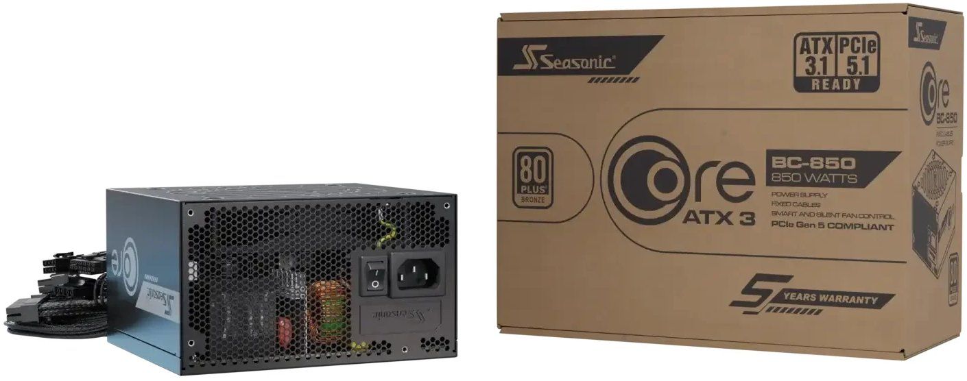 Захранване Seasonic - CORE BC-850, 850W, 80 PLUS Bronze