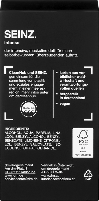 Мъжка тоалетна вода Intense, 60 ml
