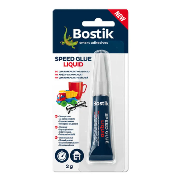 СЕКУНДНО ЛЕПИЛО SPEED GLUE LIQUID 2 G BOSTIK