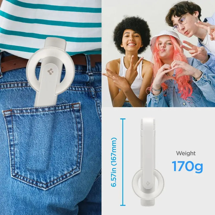 Селфи стик Spigen S571W MagSafe Bluetooth със статив бежов