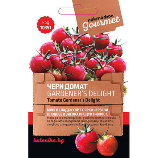 СЕМЕНА ДОМАТ ЧЕРИ GARDENER S DELIGHT GOURMET