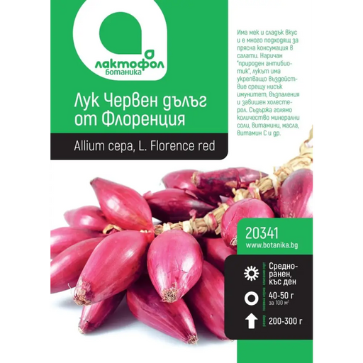 СЕМЕНА ЛУК ЧЕРВЕН ДЪЛЪГ БОТАНИК