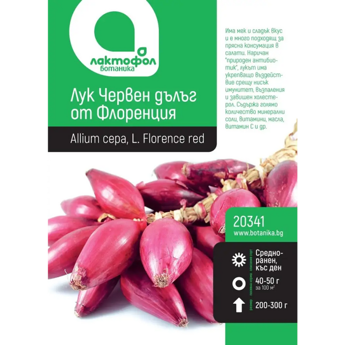 СЕМЕНА ЛУК ЧЕРВЕН ДЪЛЪГ БОТАНИК