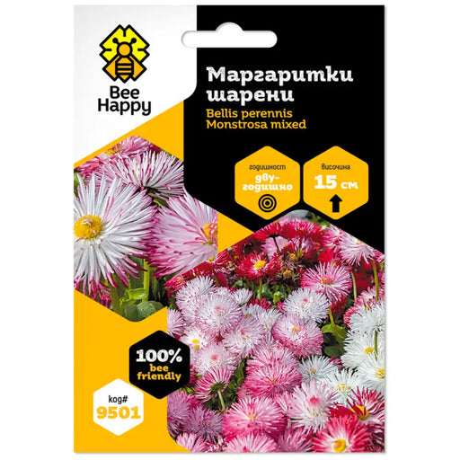 СЕМЕНА МАРГАРИТКА ШАРЕНА BEE HAPPY