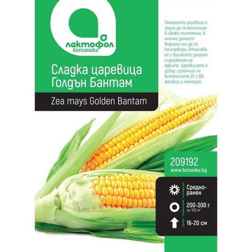 СЕМЕНА ЦАРЕВИЦА СЛАДКА ГОЛДЪН БАН