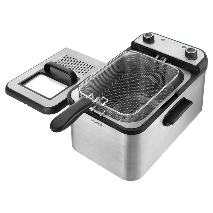 Фритюрник SENCOR SFR 7200 SS 3.20 L, 1.40 kg, 2200 W, ИНОКС