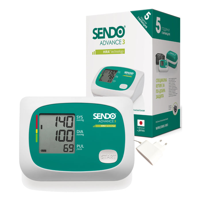 Апарат за кръвно SENDO ADVANCE 3 + АДАПТЕР