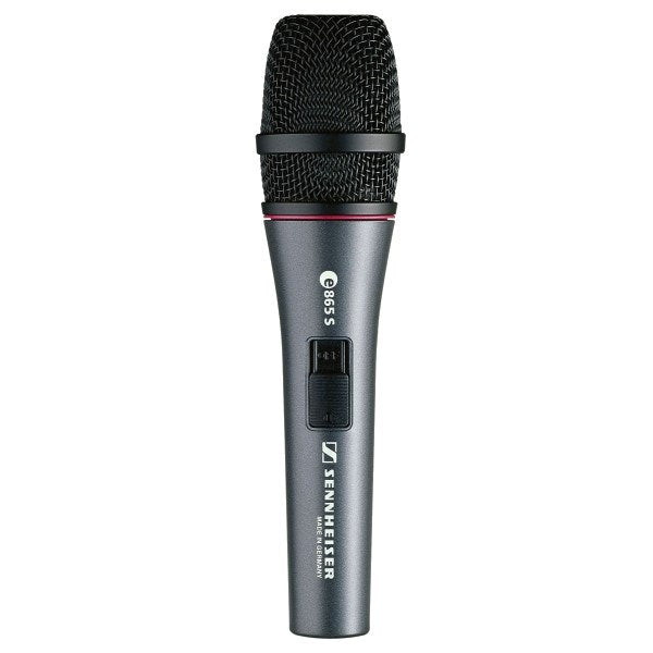 Sennheiser E865-S - суперкардиоиден кондензаторен вокален микрофон, версия с превключвател за включване/изключване