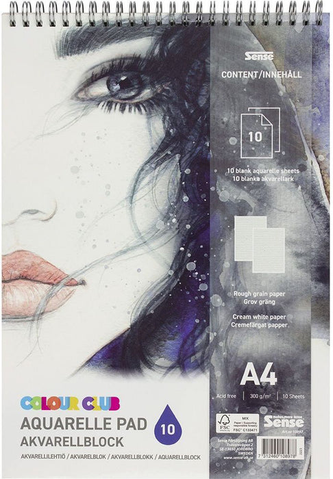 Скицник със спирала Sense - А4, 10 листа