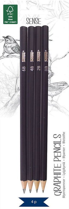 Графитни моливи Sense - 4 броя