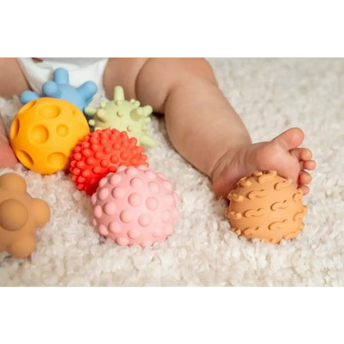 Сензорни топки Tullo 5 броя пастелни цветове
