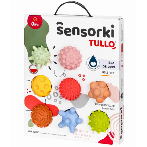 Сензорни топки Tullo 8 броя пастелни цветове