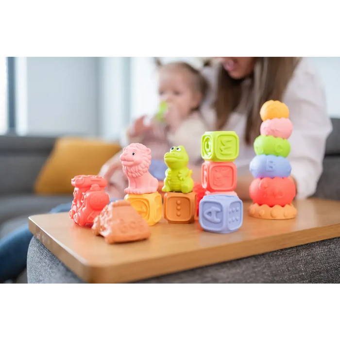 Сензорни блокчета Tullo – образователен комплект Монтесори