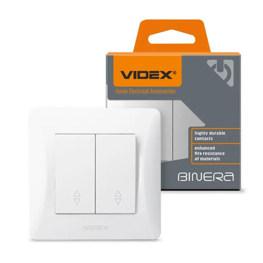 СЕРИЕН ДЕВИАТОРЕН КЛЮЧ 10А VF-BNSW2P-W BINERA VIDEX - БЯЛ