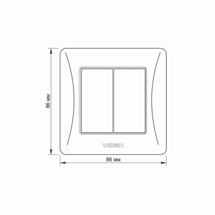СЕРИЕН КЛЮЧ 10А VF-BNSW2-W BINERA VIDEX - БЯЛ