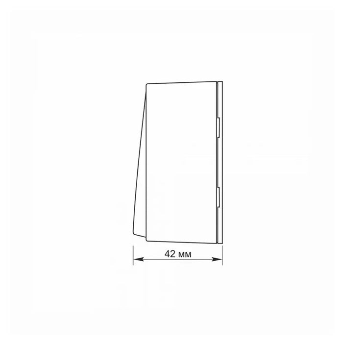 СЕРИЕН КЛЮЧ ЗА ОТКРИТ МОНТАЖ VF-BNS12-W BINERA VIDEX - БЯЛ