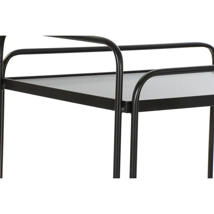 Serveerimislaud DKD Home Decor Черен Метал Кристал 60,5 x