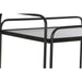 Serveerimislaud DKD Home Decor Черен Метал Кристал 60,5 x