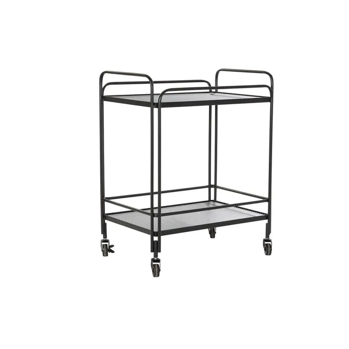 Serveerimislaud DKD Home Decor Черен Метал Кристал 60,5 x