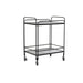 Serveerimislaud DKD Home Decor Черен Метал Кристал 60,5 x