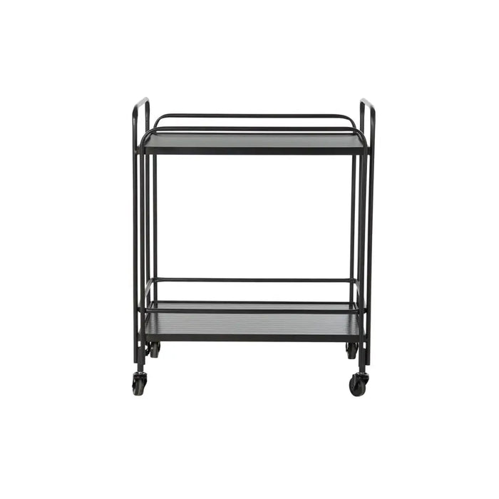 Serveerimislaud DKD Home Decor Черен Метал Кристал 60,5 x