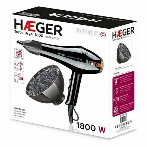 Сешоар Haeger HD-180.013A 1800 W Черен