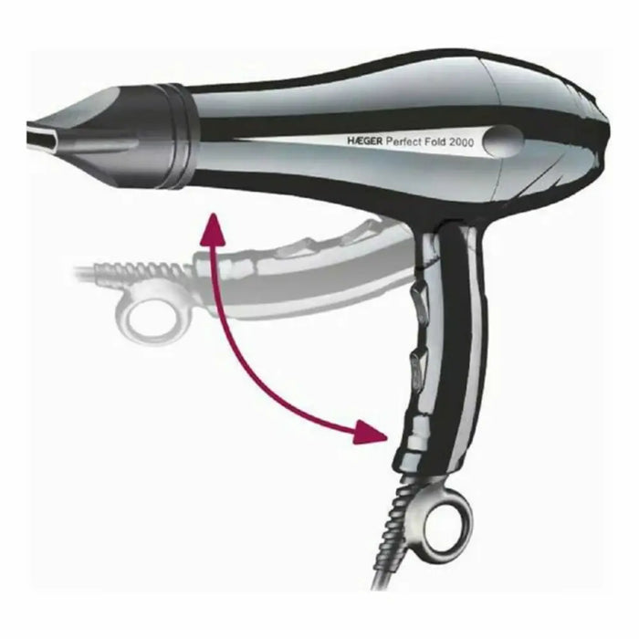 Сешоар Haeger HD-200.012A 2000W Черен 2000 W