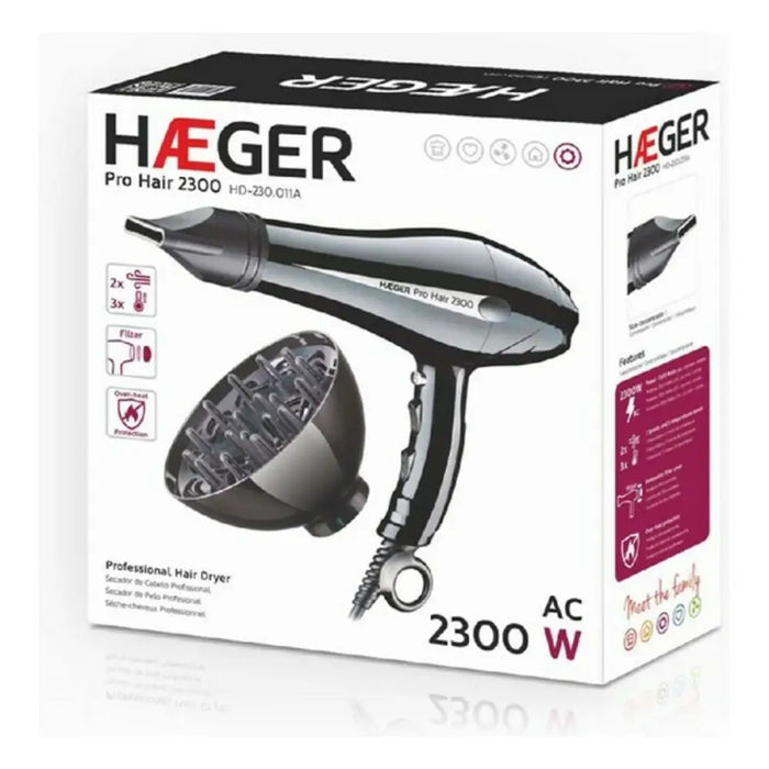 Сешоар Haeger HD-230.011B 2300 W Черен 2300 W