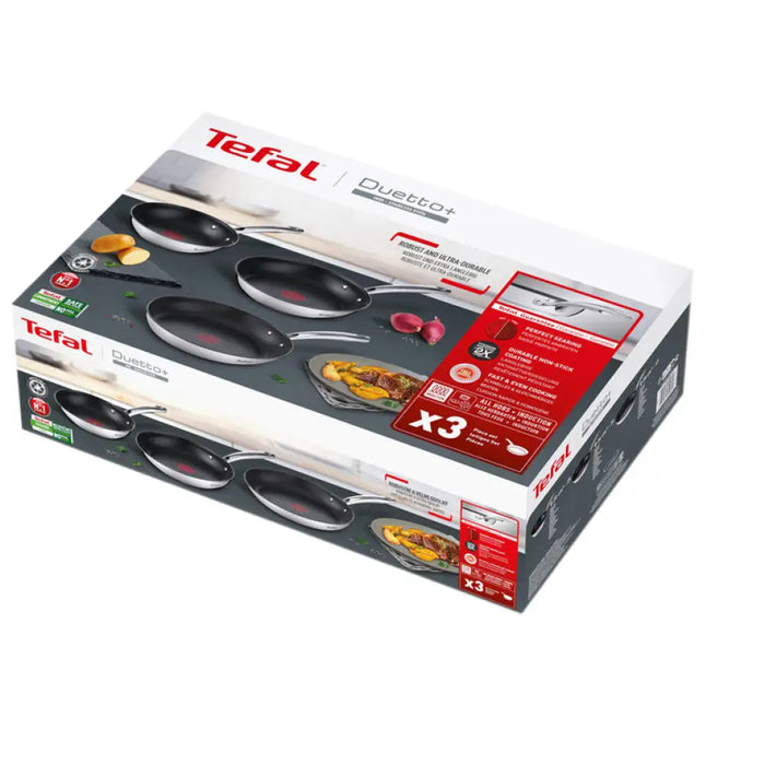 СЕТ ТИГАНИ 3 ЧАСТИ 20/24/28СМ G732S334 DUETTO TEFAL