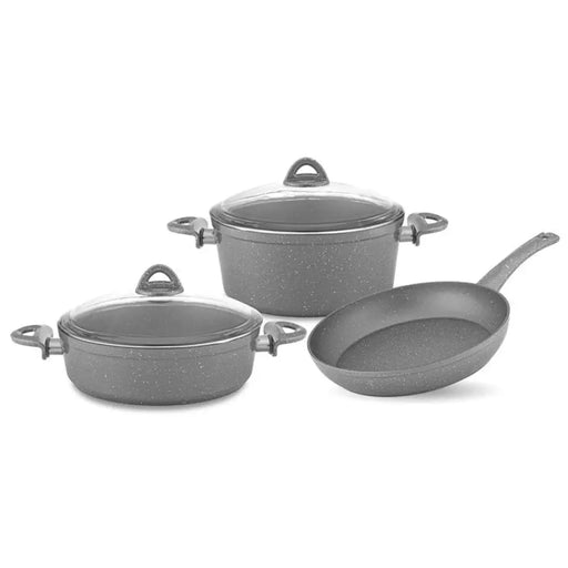 СЕТ ЗА ГОТВЕНЕ 5 ЧАСТИ GRANITE ROSY HASCEVHER