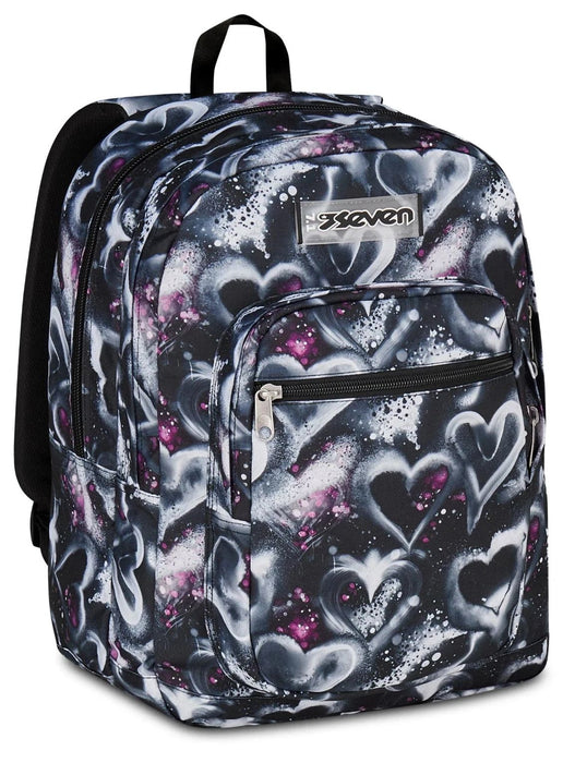 Ученическа раница Seven Freethink - Black Heart, 34 l