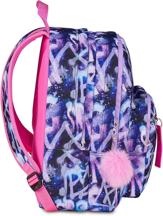Ученическа раница Seven SJ Ever - Multi Violet, 31 l