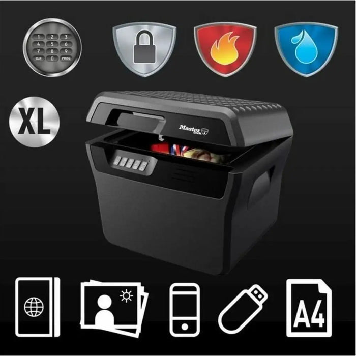 Сейф с електронна ключалка Master Lock Черен 18,5 L