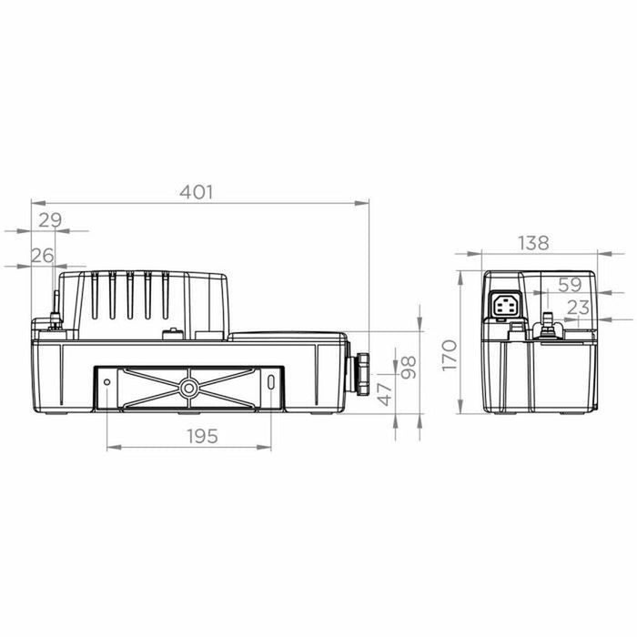 Помпа за повдигане на кондензат SFA Sanicondens Best Flat