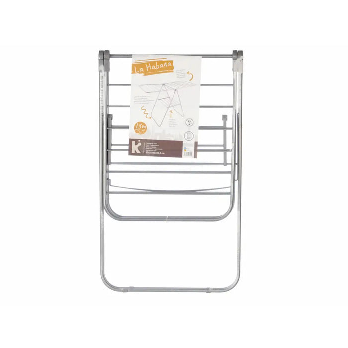 Сгъваем сушилник за дрехи Сив Метал 136,5 x 59 x 93,5 cm (4