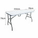 Сгъваема масичка ZJF152CZ 152 x 70 x 74 cm