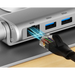 Сгъваема и регулируема стойка за лаптоп Unitek D1109B01