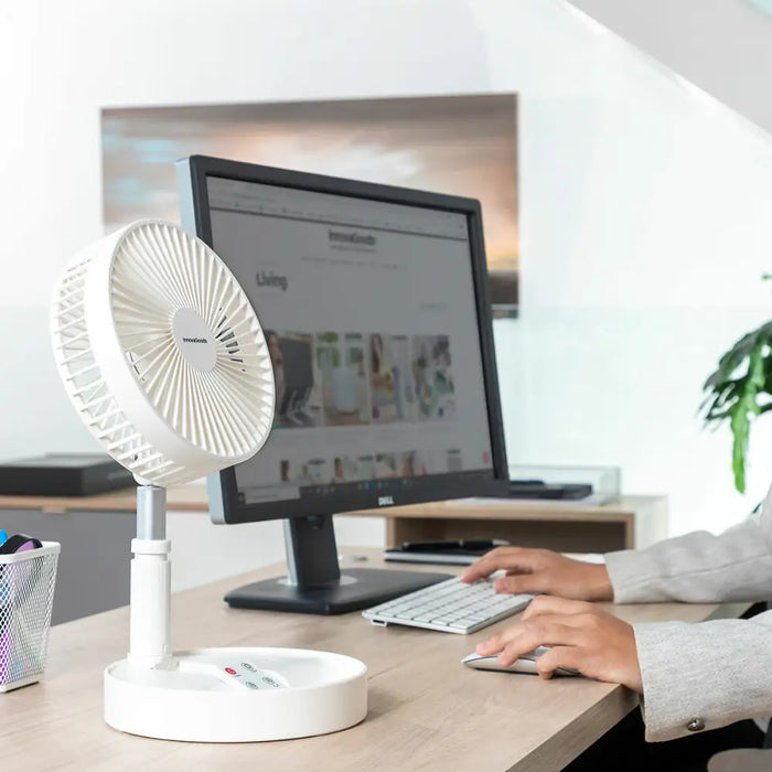 Сгъваем Акумулаторен Вентилатор 3 в 1 Fandle InnovaGoods