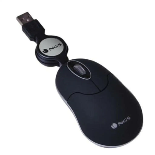 Сгъваема оптична мишка NGS NGS MOUSE 0973 Черен 1000 dpi