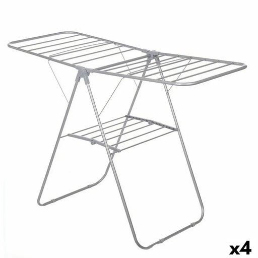 Сгъваем сушилник за дрехи Сив Метал 136,5 x 59 x 93,5 cm (4