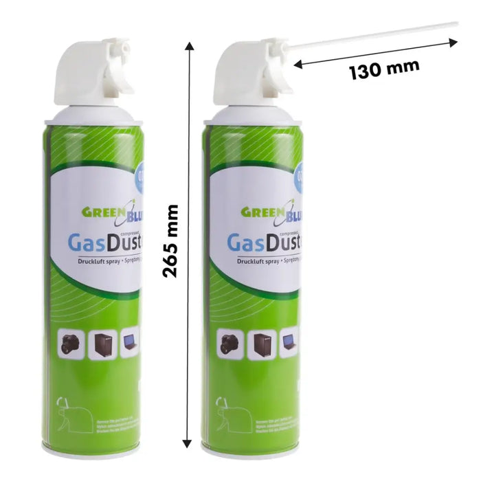 Сгъстен въздух GreenBlue GB600 600ml пистолетен