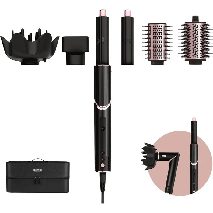Shark FlexStyle 5-in-1 Multistyler Топло черно розово 1400