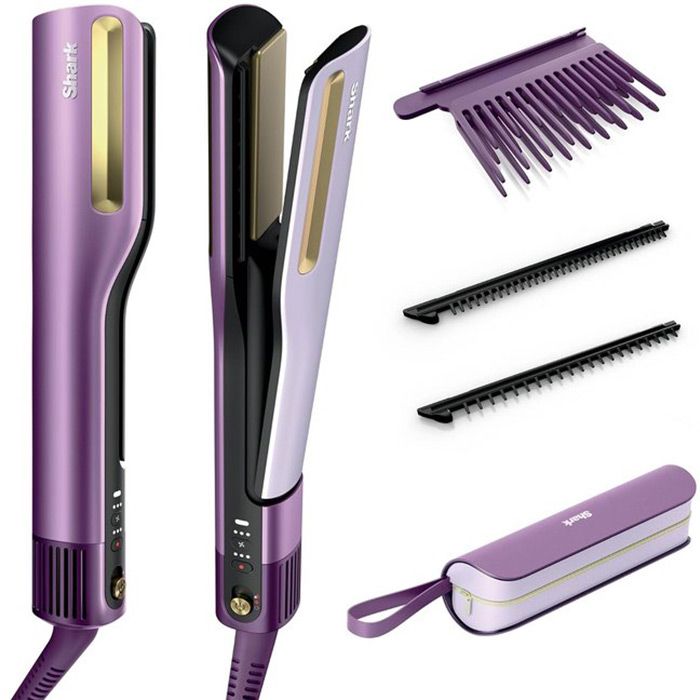 Преса за коса и сешоар Shark Beauty SilkiPro Straight HT401EUPU