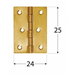 ШАРНИРНА ПАНТА ZS25 25X24MM 6БР.